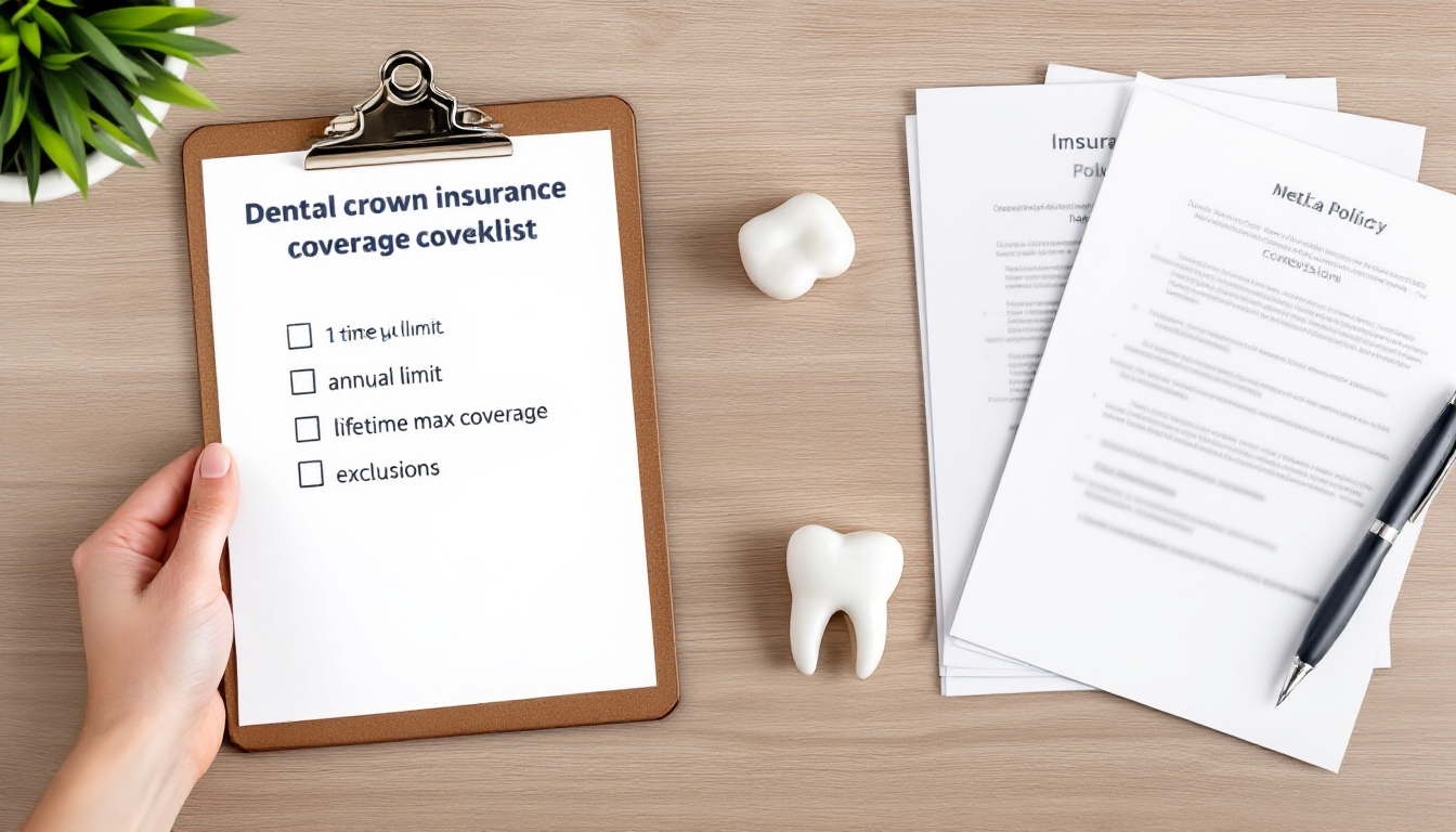 치과 크라운 보험 보장한도 및 제외 사항 체크리스트 이미지